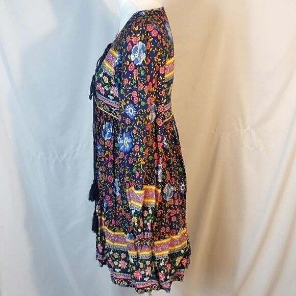 R. Vivimos Floral Boho Mini Dress - Picture 4 of 7